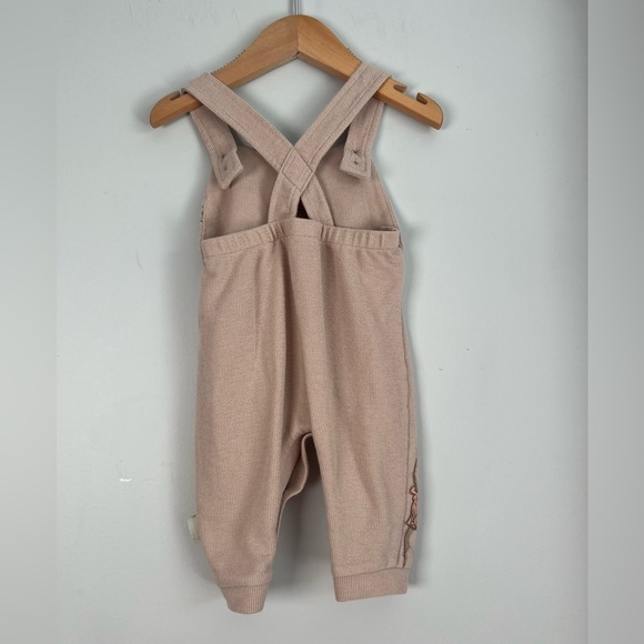 Disney x Primark Tan Overalls with Cross-Back Straps Mickey & Pooh Graphic 0-3M - Picture 5 of 6